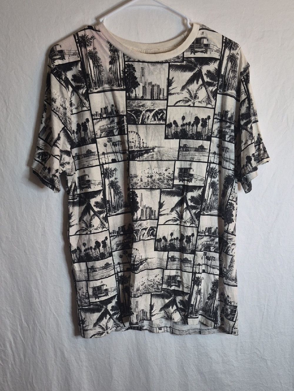 Eighty Eight Black & White Photo-Panel Short Sleeve Tee